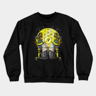 Egyptian Cat Goddess Crewneck Sweatshirt